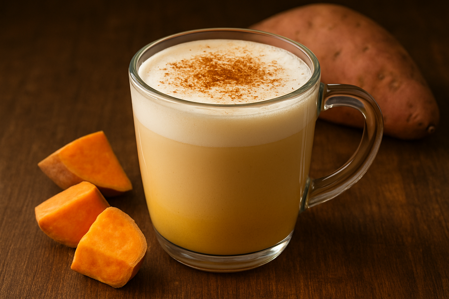 Is a ‘sweet potato latte’ from a cafe a healthy drink because its main ingredient is sweet potato?