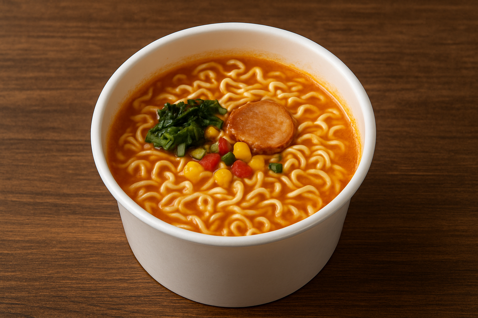 Since cup ramen has a smaller portion size than packaged ramen, does it have less impact on blood sugar?