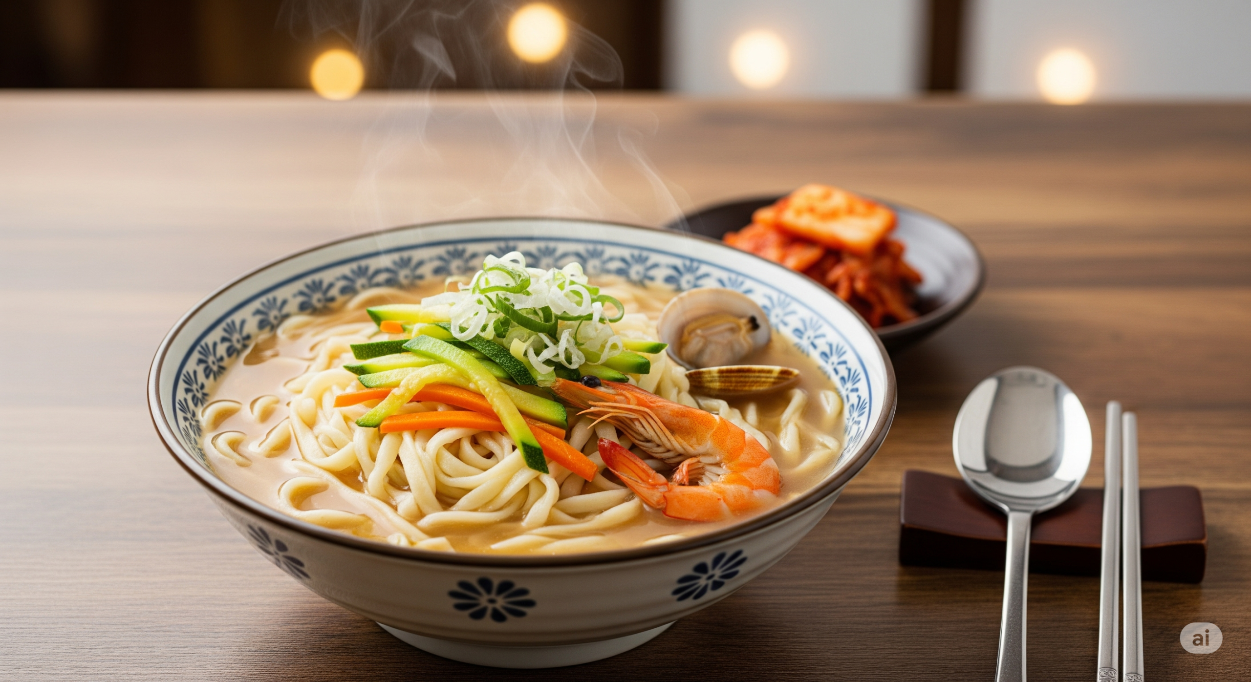 If you eat kal-guksu (knife-cut noodle soup) with its broth, is the carbohydrate absorption slowed down, resulting in less impact on blood sugar?