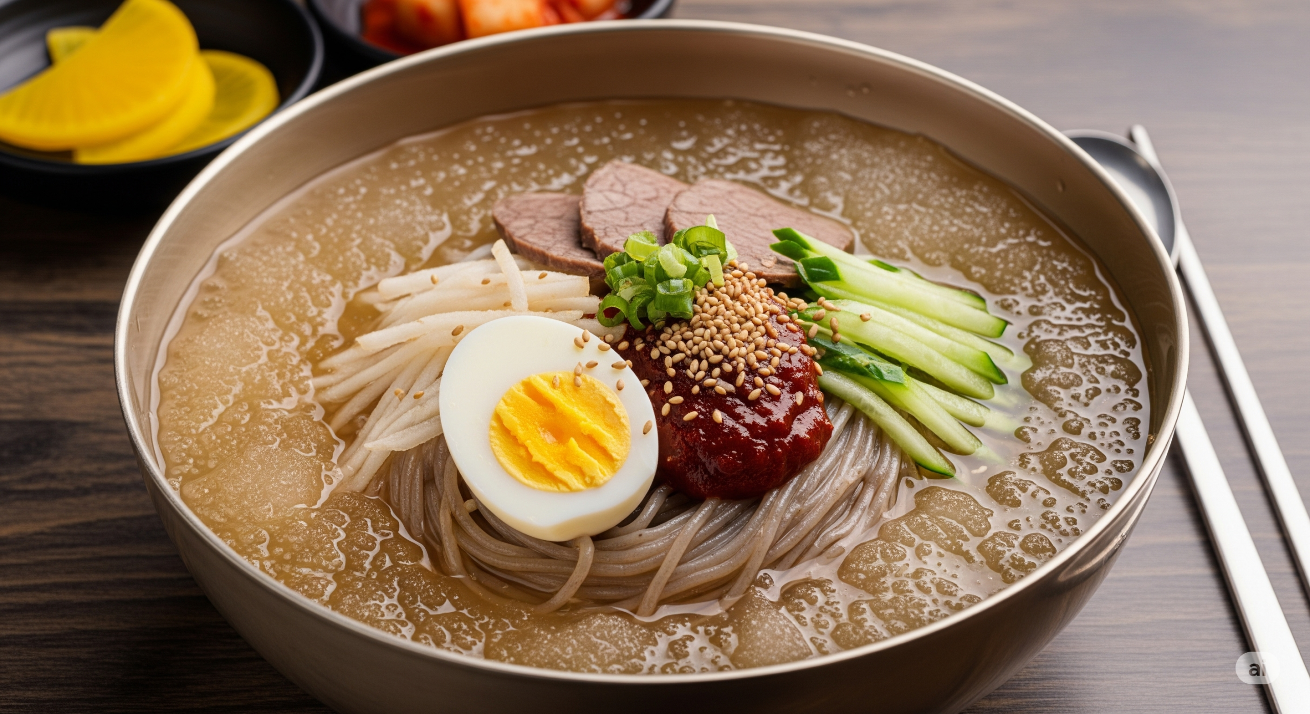 Is mul-naengmyeon (cold noodle soup), being cool and light, always better for blood sugar management than bibim-naengmyeon (spicy mixed noodles)?